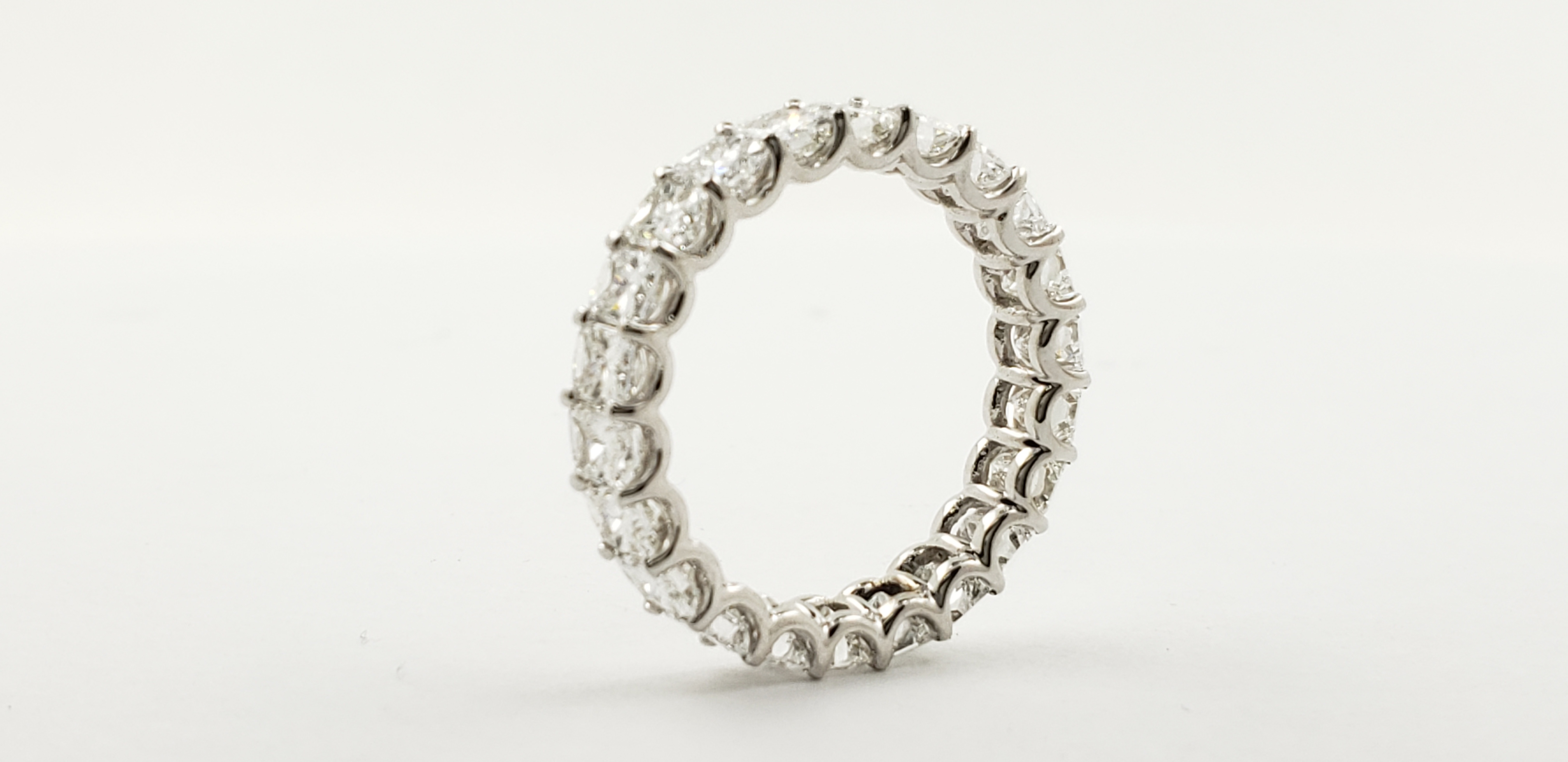U-Cut Radiant Shape Eternity Band
